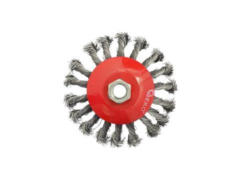 Rotačná kefa bočná zapletaná 115mm M14 - GEKO G00606