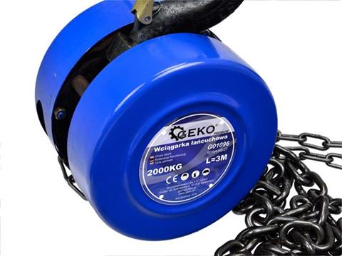 Reťazový kladkostroj 2T x 3m - GEKO PREMIUM G01096