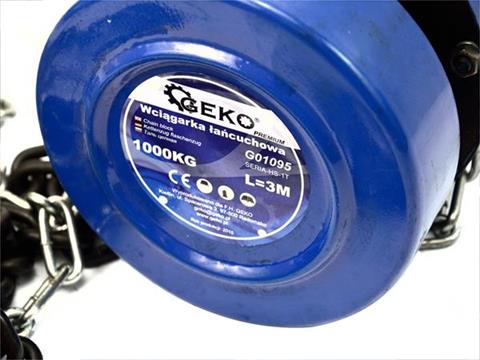 Reťazový kladkostroj 1T x 3m - GEKO PREMIUM G01095