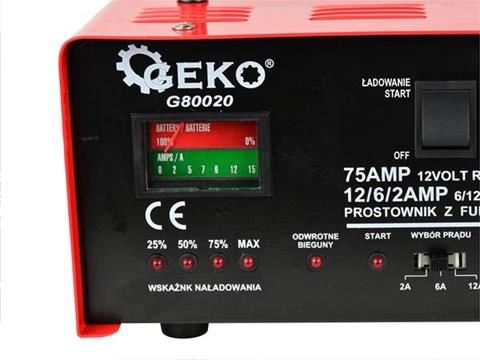 Nabíjací zdroj PTC75-B 6/12V 75A 20Ah-120Ah - GEKO G80020