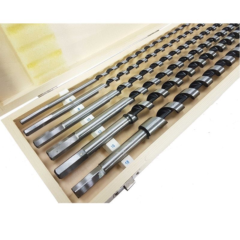 Vrtáky do dreva špirálové 460mm 6ks 6mm – 18mm M22353