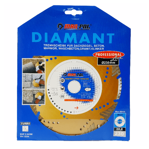 Diamantový kotúč 230mm x 22,2mm - MAR-POL M08725