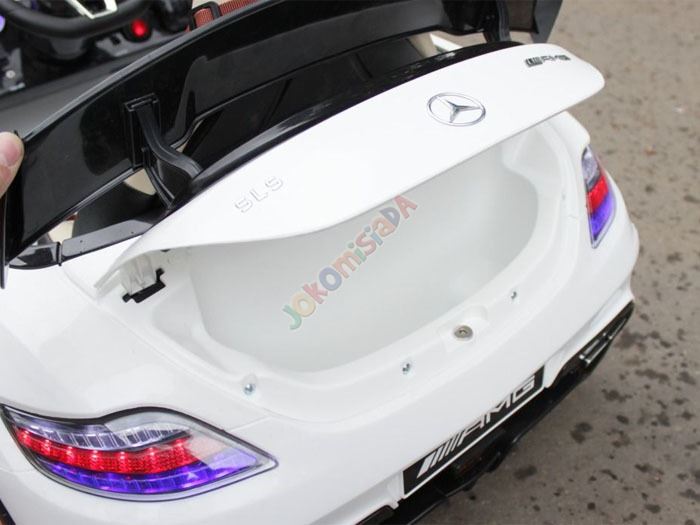 Joko Elektrické autíčko Mercedes SLS AMG, 3 rýchlosti, biele PA0105 BI