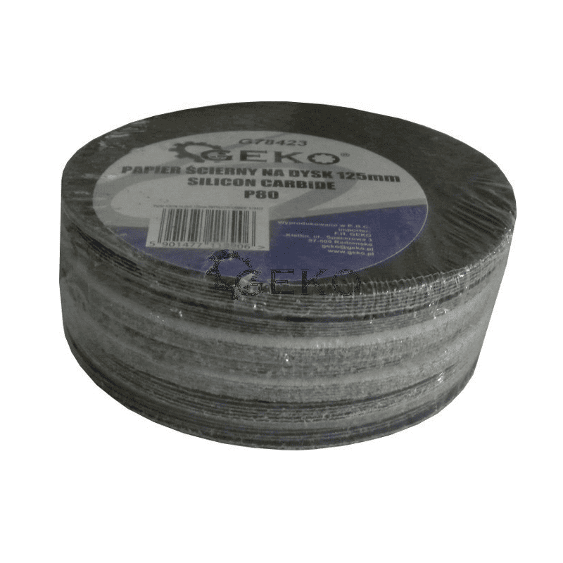 Brúsny papier na kotúč "SILIKON CARBIDE" 125mm P220 - GEKO G78429