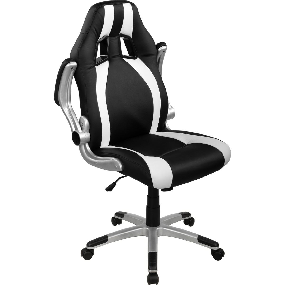Otočná kancelárska stolička HEIPE SUPERSPORT STRIPES  II PETROL II WHITE