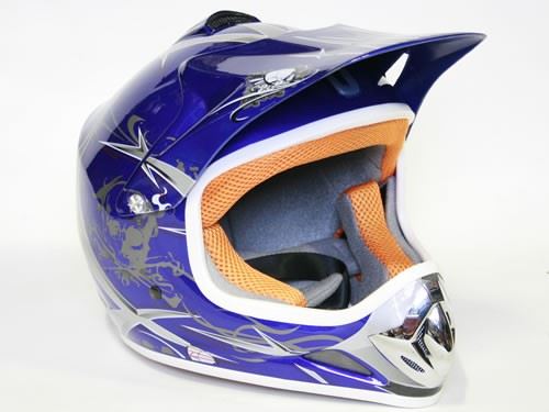 Detská Moto Helma Nitro, modrá