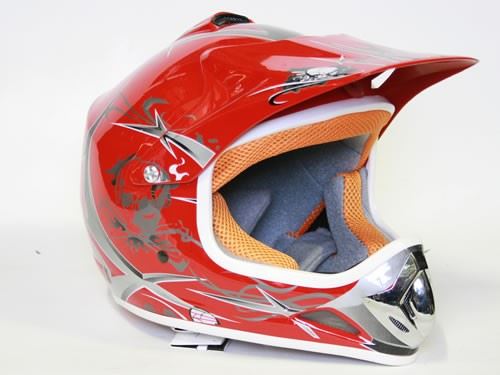 Detská Moto Helma Nitro, červená
