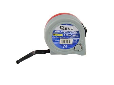 Zvinovací meter 10m x 25mm s magnetom - GEKO G01450