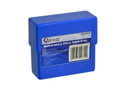 Číselníky písmená 5mm/27ks - GEKO G01809