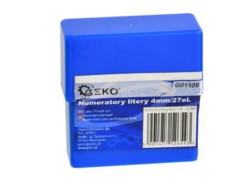 Číselníky písmená 4mm/27ks - GEKO G01808