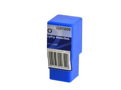 Číselníky čísla 4mm/9ks - GEKO G01806