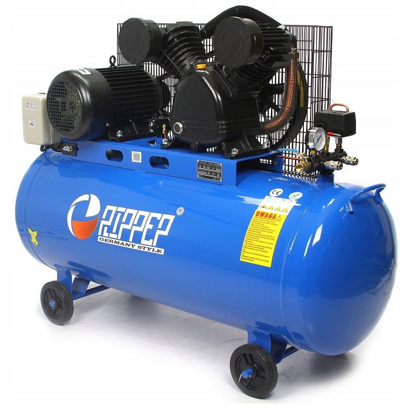 Olejový kompresor dvojvalcový 200L 5.4HP - RIPPER M80682A