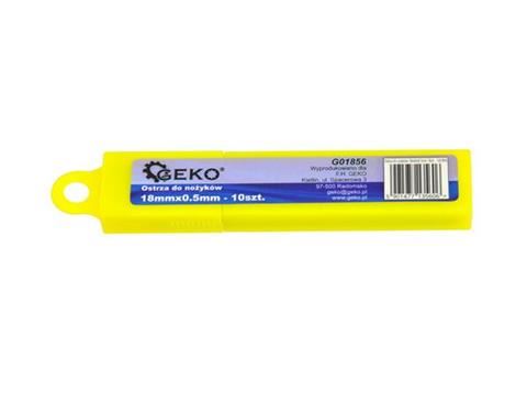 Náhradné čepele pre nože 18mmx0.5mm 10ks - GEKO G01856