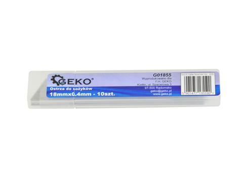 Náhradné čepele pre nože 18mmx0.4mm 10ks - GEKO G01855
