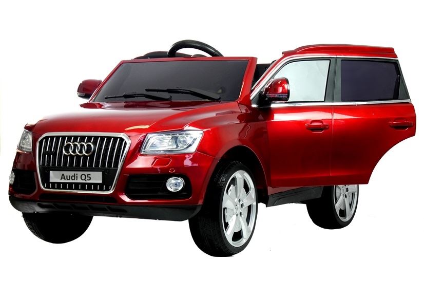 LeanToys Elektrické autíčko AUDI Q5, 2 x motor 45W, červené lakované l2355
