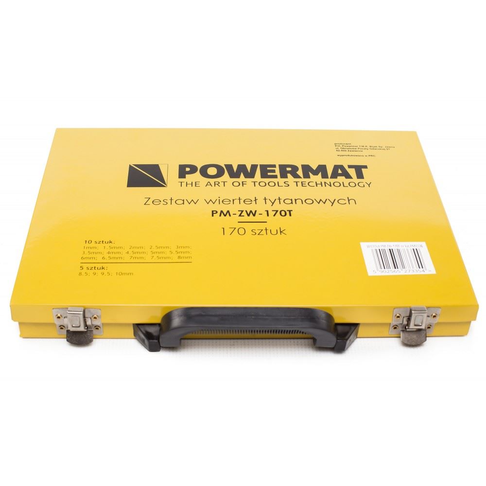 Sada titánových vrtákov PM-ZW-170T - POWERMAT