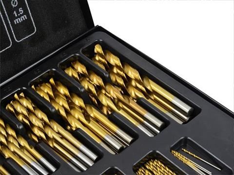 Sada titánových vrtákov HSS do kovu 170 ks 1.0 – 10mm - Keltin K00066
