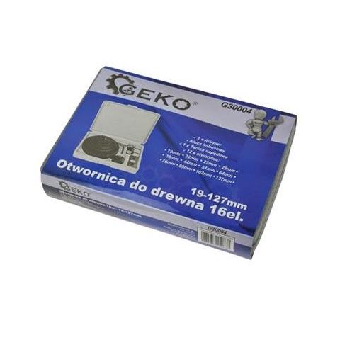Sada vykružovákov na drevo 16ks. 19-127mm - GEKO G30004