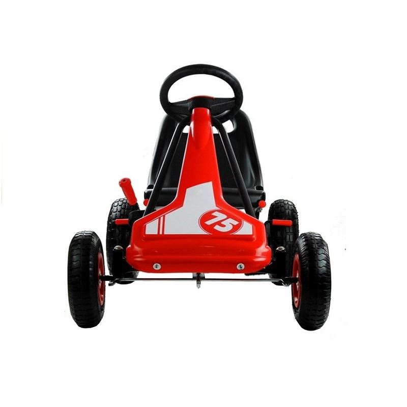 LeanToys l3829  LeanToys Šľapacia motokára Speed, nafukovacie kolesá, voľnobeh, červená