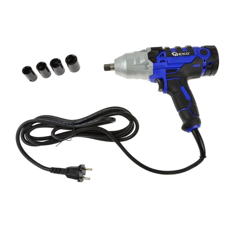 Elektrický rázový uťahovák 1/2" s nástrčnými kľúčmi - GEKO G81053
