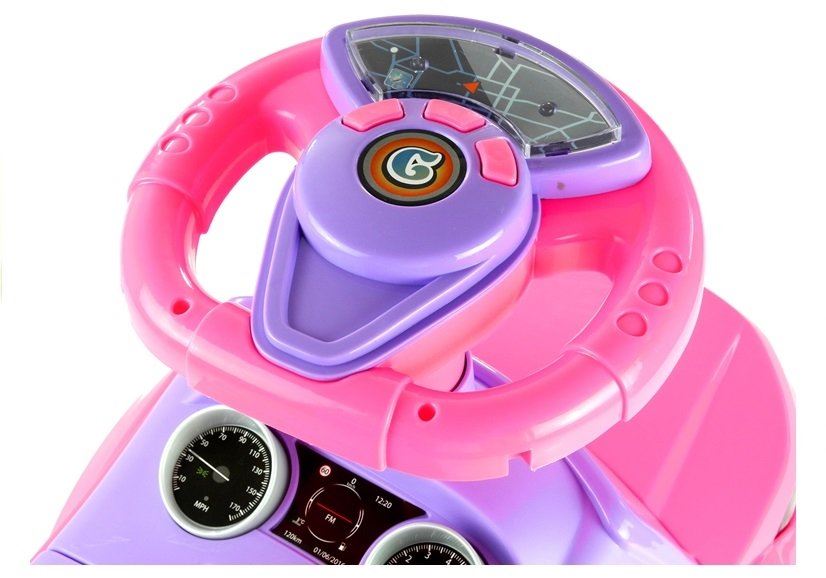LeanToys Detské odrážadlo s chodítkom 614W - ružové L2853