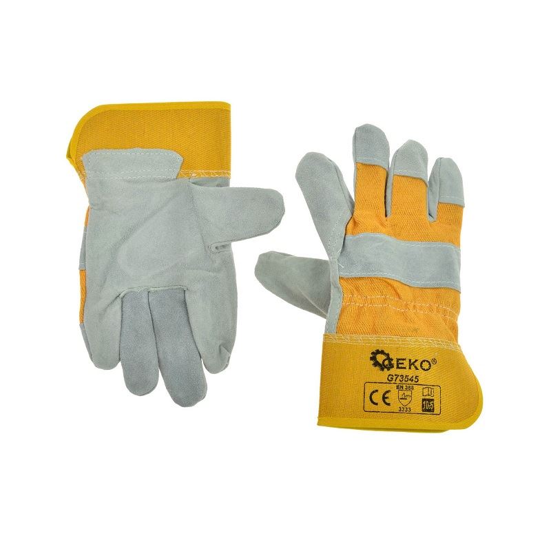 Kožené pracovné rukavice kombinované 10.5“ - GEKO G73545