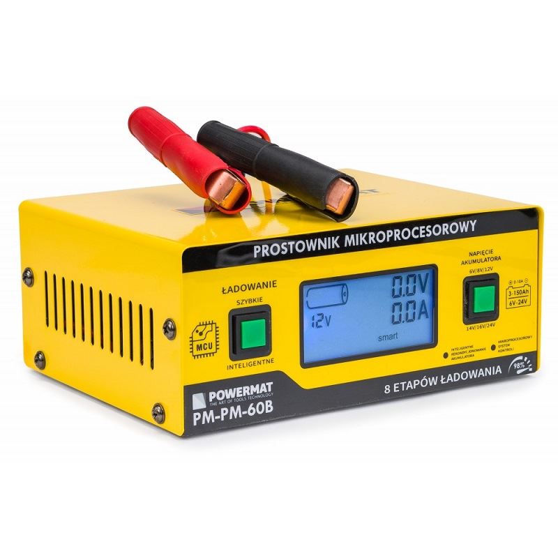 Mikroprocesorová nabíjačka autobatérii 6/24V - POWERMAT PM-PM-60B