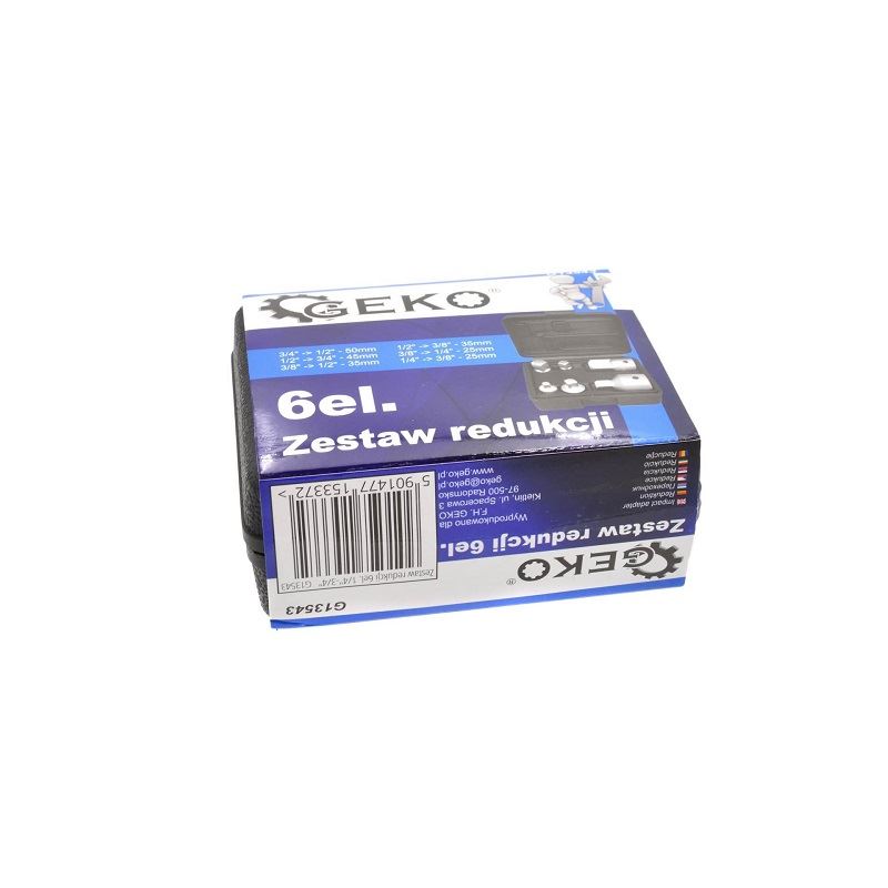 Sada redukcii 6ks. 1/4"-3/4" - GEKO G13543