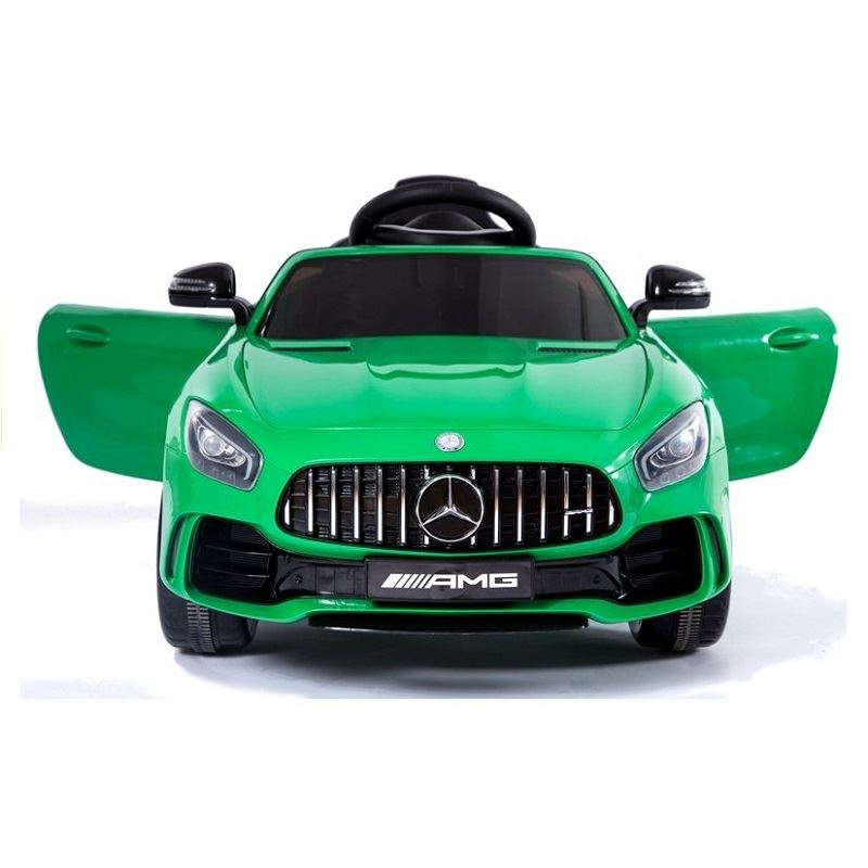 LeanToys l2881 Elektrické autíčko Mercedes-Benz GTR, 12V, 2,4 GHz dialkové ovládanie, otváravé dvere, zelená