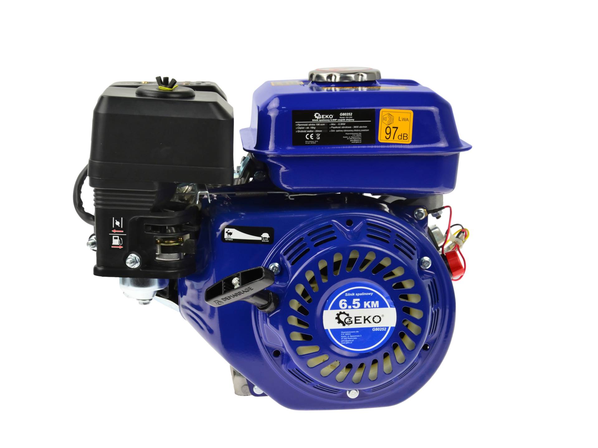 Benzínový motor 6.5HP 20 mm - GEKO G80252