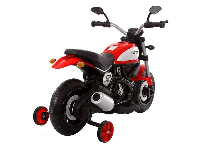 LeanToys Elektrická motorka pre deti QK307 - rôzne farby, predné LED svetlá, MP3, USB