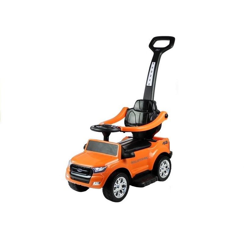 LeanToys Odrážadlo Ford Ranger so strieškou a chodítkom pre deti, oranžová l2490