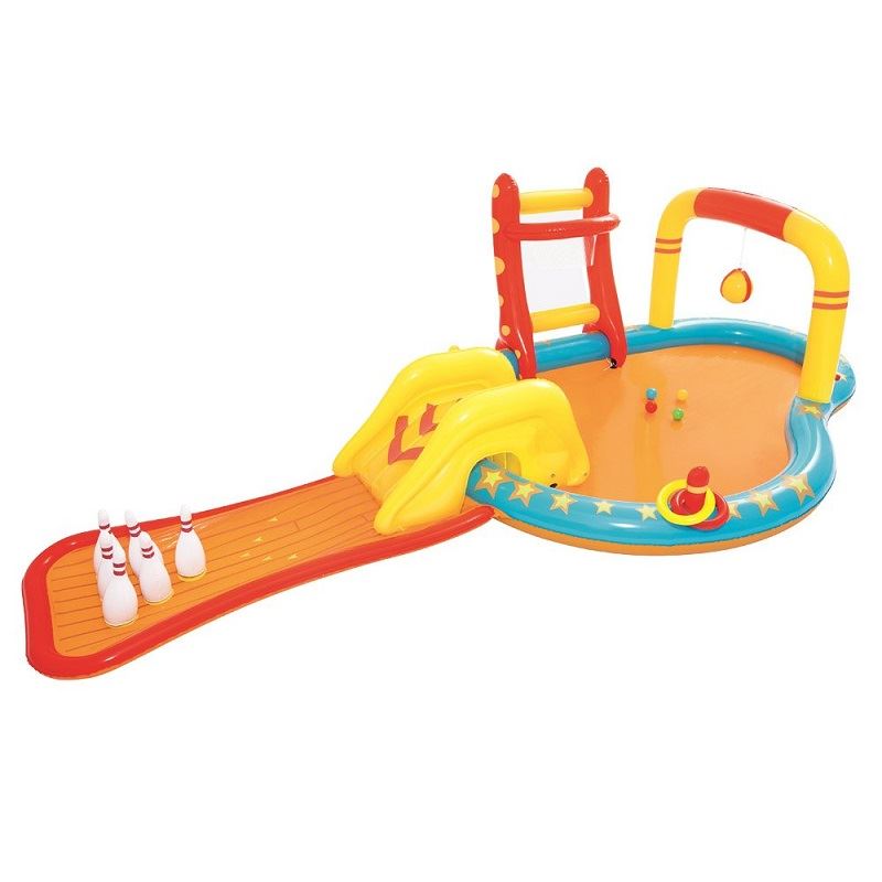Bestway Nafukovací bazénik so šmýkačkou a kolkami, 4,53 x 2,13 x 1,17m, 53068