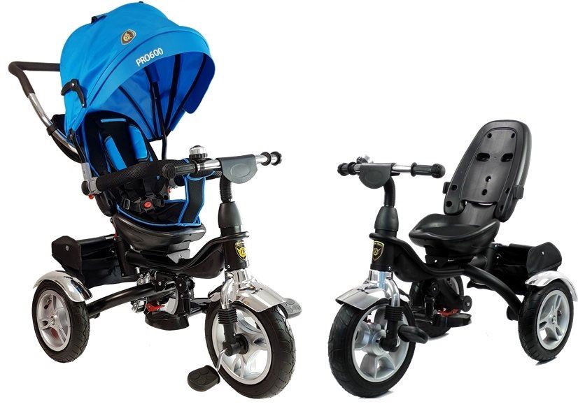 Leanbike PRO600 detská trojkolka - modrá L3797