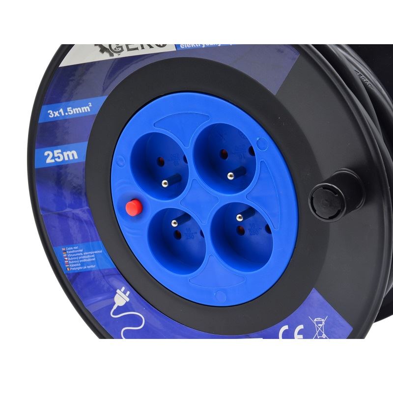 Predlžovací kábel na bubne 3x1.5mm2 25m IP20 - GEKO G17501
