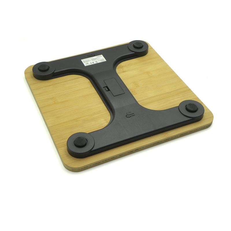 Osobná váha z bambusu, LCD displej, 180 kg - GEKO GH03011