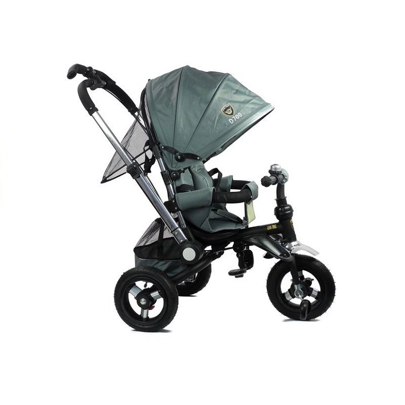 LeanToys Detská trojkolka PRO700, strieborná