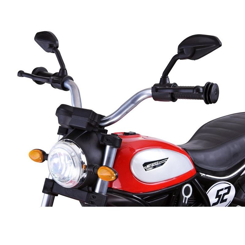 Joko Elektrická motorka s nafukovacími kolesami Street Bob, MP3, USB, zelená