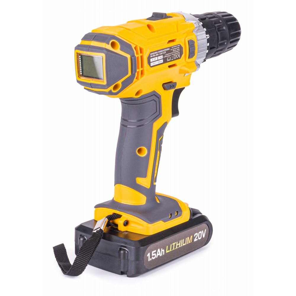 Aku vŕtačka PM-WA-20V-1.5AT-LCD - POWERMAT