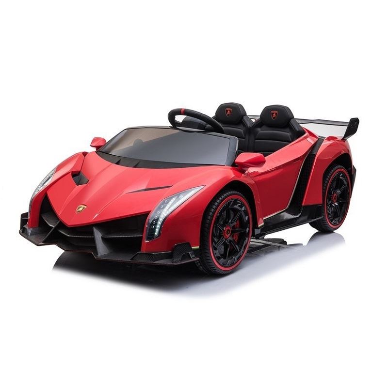 Lean Toys elektrické autíčko Lamborghini Veneno 4x45W motor 12V10Ah batéria nelakované červená