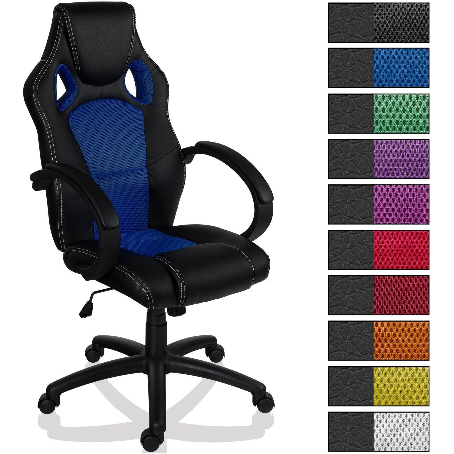 Otočná kancelárska stolička HEIPE RACER BLUE