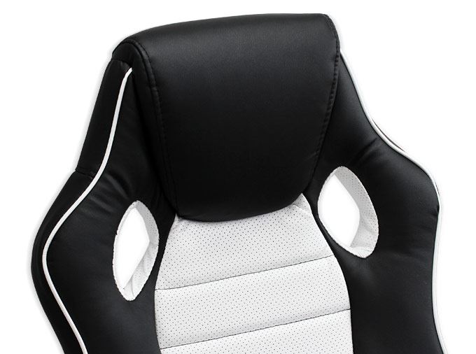 Otočná kancelárska stolička HEIPE RACER DELUXE WHITE