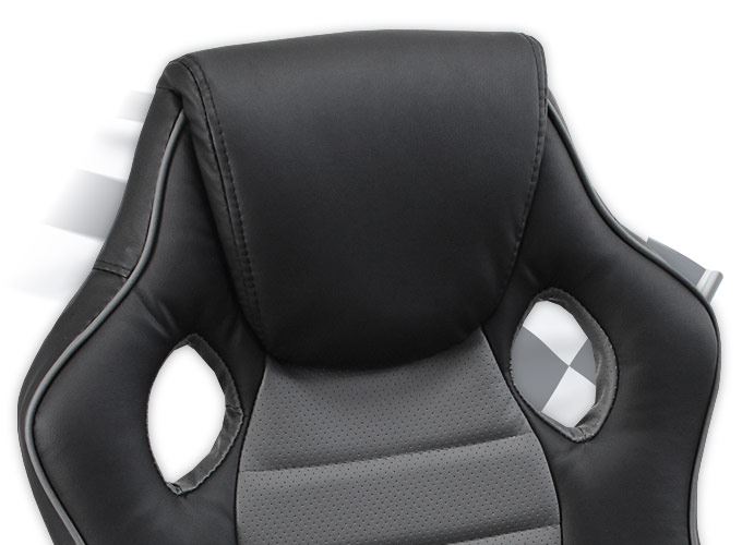 Otočná kancelárska stolička HEIPE RACER DELUXE GREY