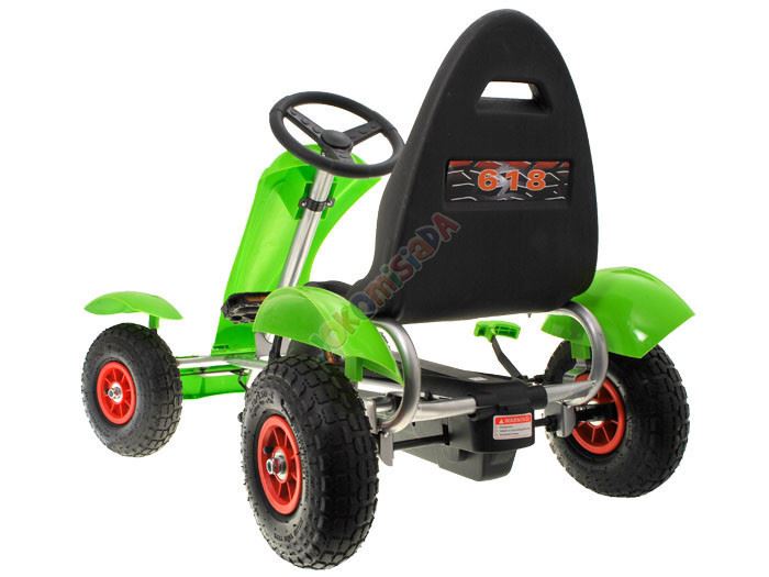 Gokart s pedálmi, nafukovacie kolesá