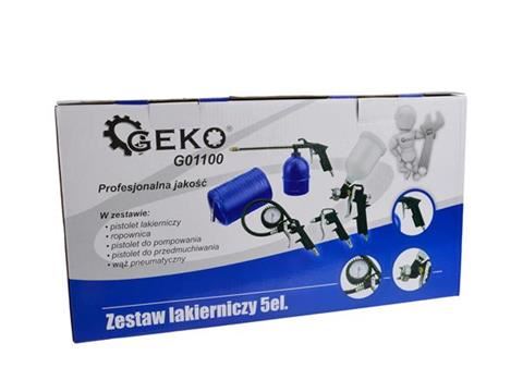 Geko G01100 Maliarska striekacia pištoľ sada náradia vzduchová pneumatická
