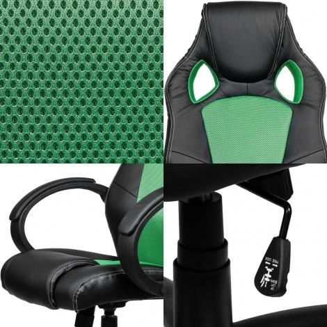 Otočná kancelárska stolička HEIPE RACER GREEN
