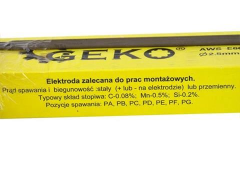 Elektródy 2,5x300mm 2,5kg - GEKO G74200