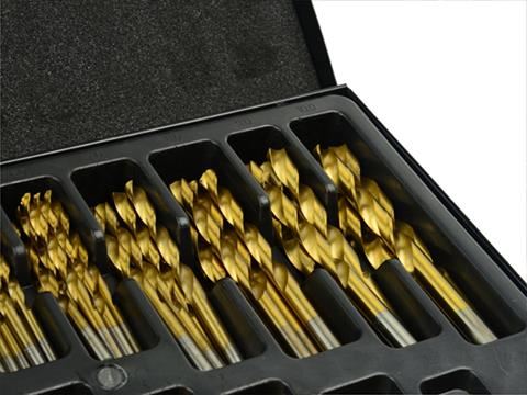 Sada vrtáků do železa, HSS 170ks, titanový potah - GEKO G38219