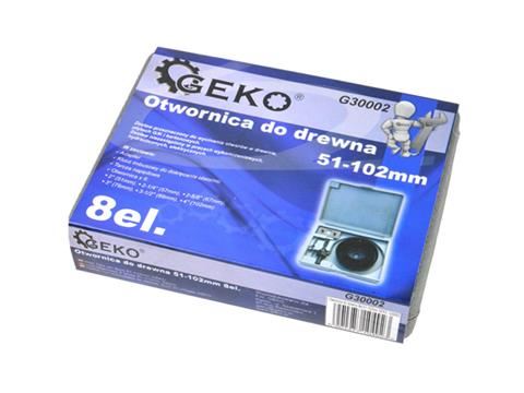 Sada vykružovákov na drevo 6ks. 51-102mm - GEKO G30002