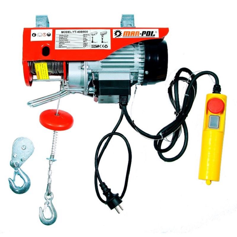 MAR-POL Elektrický lanový naviják 400/800 kg 230V - M80791